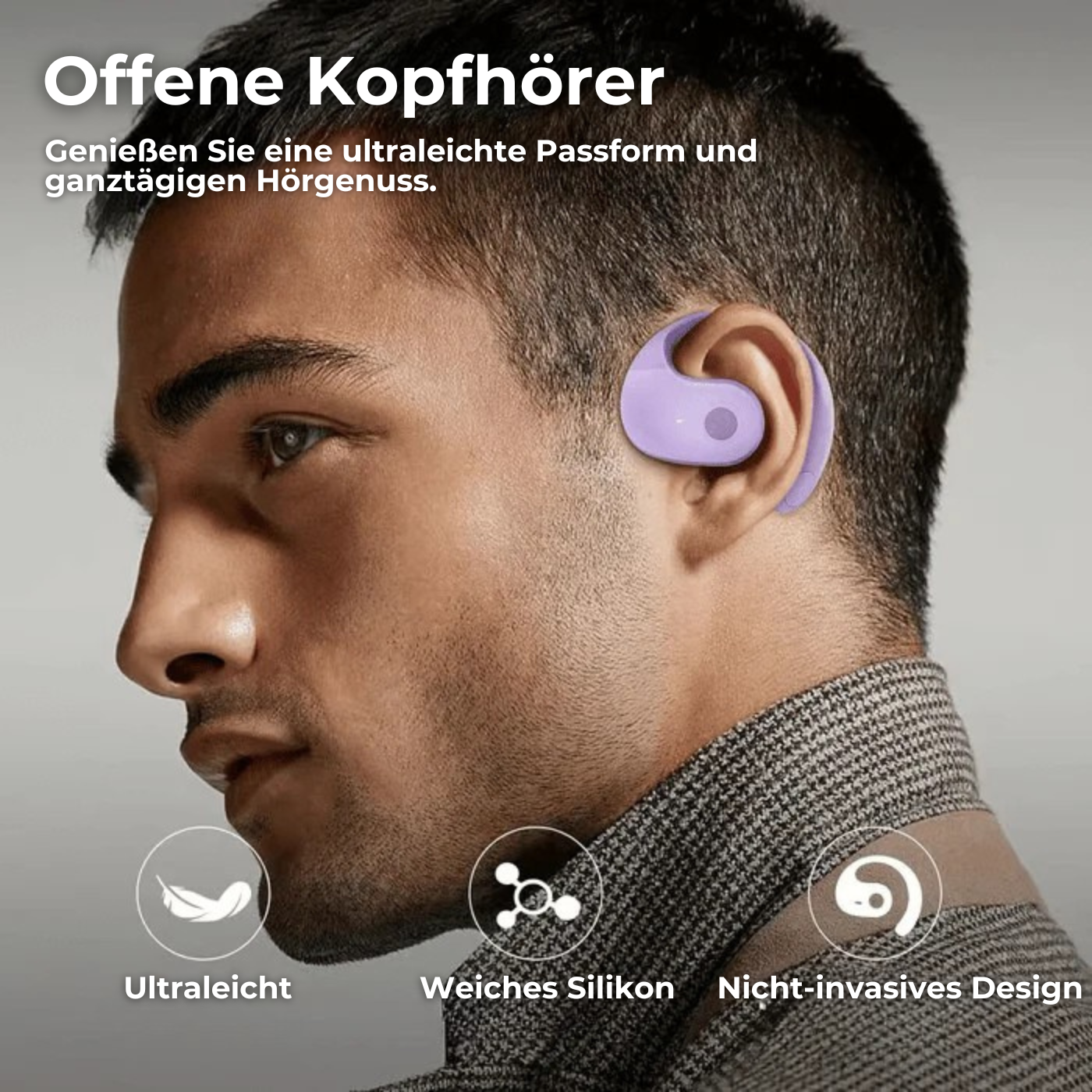 T26 Pro - Kabelloses Bluetooth-Headset, KI-Übersetzung